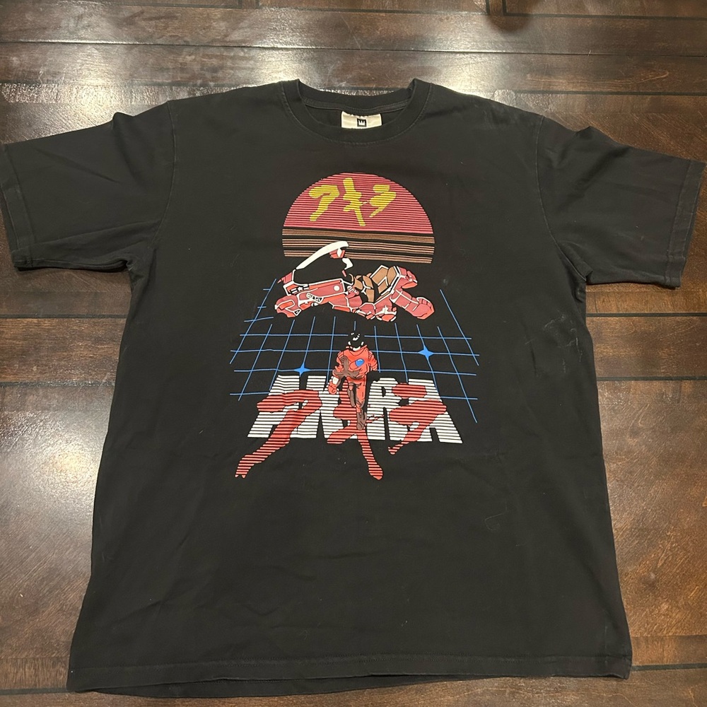 Akira Anime Black Graphic T-Shirt NWOT